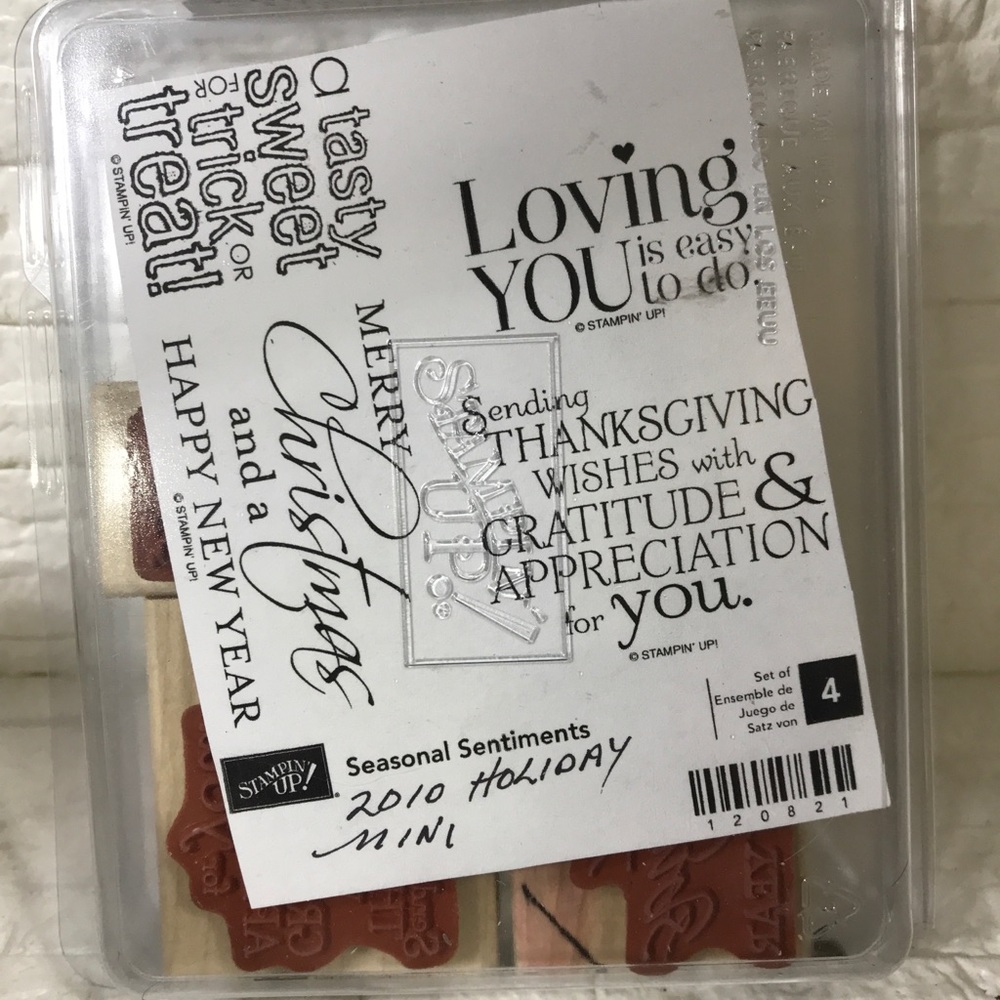 Stampin Up seasonal sentiments